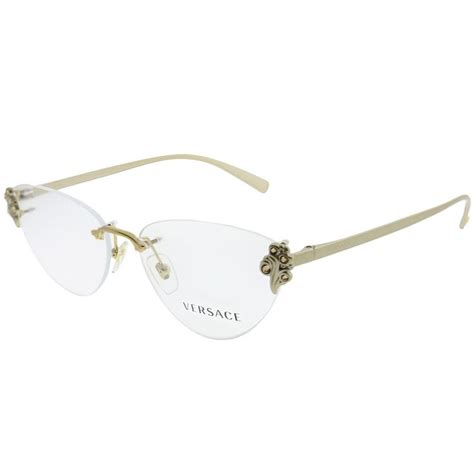 rimless glasses versace|eyewear Versace prescription glasses.